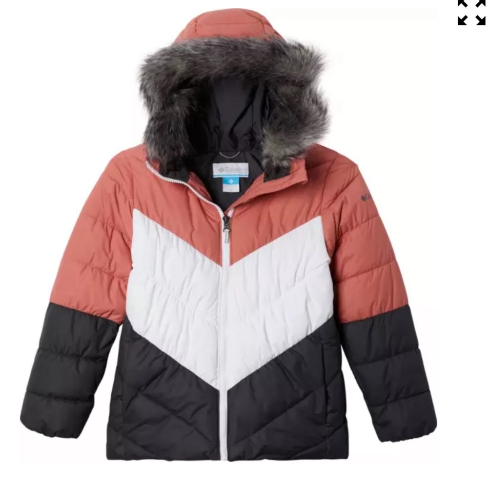 NWT Columbia Artic Blast girls waterproof coat XL